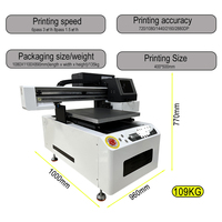 Printer Inkjet UV Flatbed A2 4050 XP600 untuk Kartu/Kulit/Flex/Kulit Telur, Printer untuk Seni Dinding, Keramik, Kaca, Logam, Pernis, Ukuran Besar