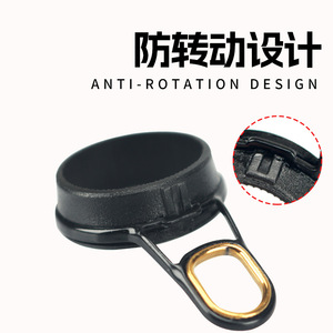 Anneau de guidage carré angulaire noir et or FISHERBON Fisherman's Bund, petit anneau de guidage pour la modification de canne à pêche de surf, matériau céramique SIC - Product Image 3