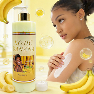Nouvelle Lotion Corporelle Hydratante Anti-Âge Éclaircissante à la Banane et au Kojic, Vitamines AHA, Réduction des Taches Brunes et des Vergetures, Tous Types de Peau - Product Image 3
