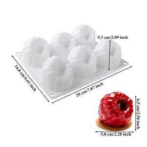 Moule à gâteau mousse framboise, moules en silicone fraise banane pour la pâtisserie, le pudding, les desserts, le chocolat, les outils de décoration de gâteaux aux fruits - Product Image 2