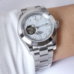 Montre personnalisée MINUTETIME avec cadran creux en forme de coquillage, mouvement automatique NH38, étanche 10 bars, luxe, 36 mm/39 mm - Product Image 2