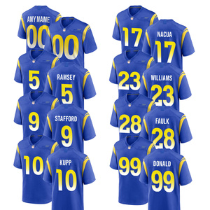 Jersey Sepak Bola Amerika Biru Los Angeles 2026 Custom, Kaos Bordir Jahit, Seragam Remaja, Pakaian Olahraga dengan Logo - Product Image 1