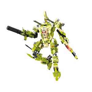 Marécho — jouets en blocs <span class=keywords><strong>de</strong></span> construction, guerrier Mecha, dinosaure, pour enfants, 2 en 1 - Product Image 3