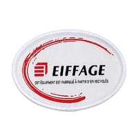 Écussons brodés personnalisés écologiques avec motifs floraux, alphabétiques et en forme de cœur pour casquettes de sport et chapeaux d'extérieur