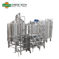 Cuve à Pression Automatique de Haute Qualité 2000L-5000L en Acier Inoxydable 304 Certifiée CE ISO pour la Production de Bière, Soudure TIG à 100%