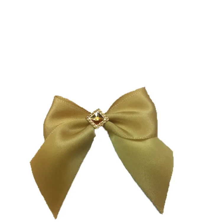 Hot sale Luxury Satin Silk Bow Streamers Hair Ring BowKnot Neck Tie Casual Party Banquet Bow Tie