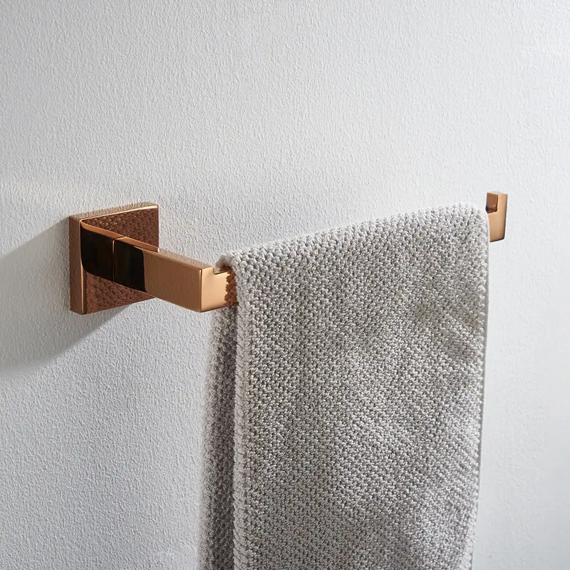 Toallero de acero inoxidable, anillo de toalla, gancho para abrigos y soporte de papel higiénico, juego de accesorios de baño, accesorios de baño montados en la pared K