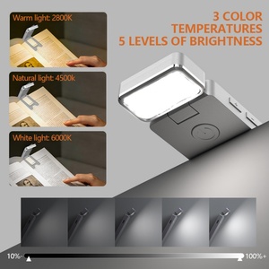 Type-C/USB Rechargeable LED Book Reading <b>Light</b> New Brightness Adjustable Clip-on Book Lamp Eye Care Lamp for Kids to Read with - Product Image 3