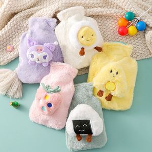 Bouillotte en peluche de dessin animé en forme de lapin, remplie d'eau, anti-explosion, amovible, lavable, épaisse et chaude, en forme de U - Product Image 2