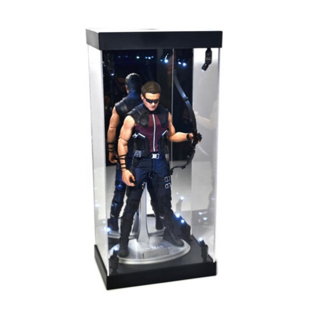 Modern Handmade OEM Customized Acrylic LED Display Case with High Transparency and Lightweight Design