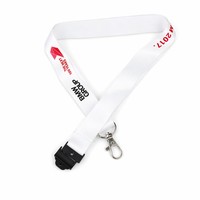 Lanière personnalisée avec logo, sublimation, impression couleur intégrale par transfert thermique, sangle de cou pour événements promotionnels et salons professionnels