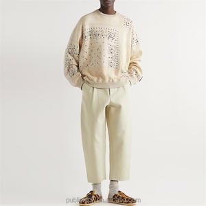 Sweat-shirt matelassé avec patchwork imprimé pour homme - Product Image 3