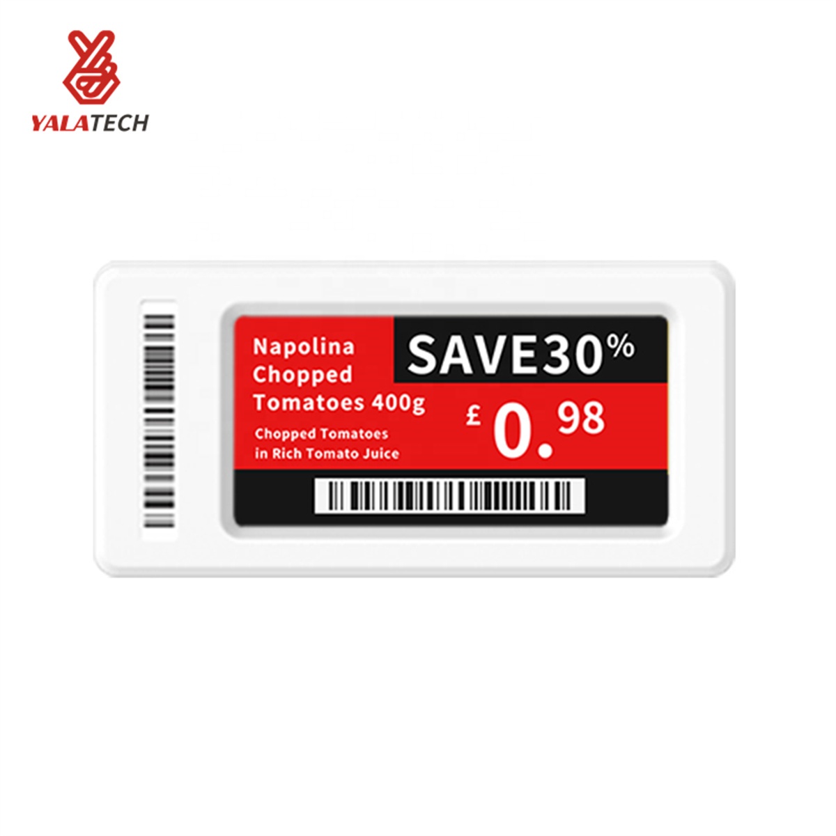 Электронная чернильная бумага YalaTech ESL Lite, 2,13 дюйма, с Wi-Fi