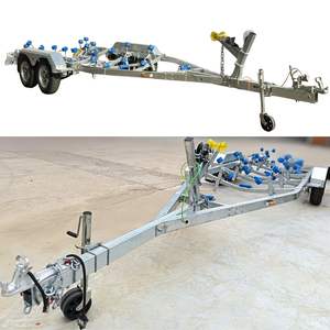 <span class=keywords><strong>Remorque</strong></span> de <span class=keywords><strong>bateau</strong></span> HY Road galvanisée à chaud de haute qualité, capacité de charge : 3320 kg, adaptée aux bateaux de 8,5 à 9,6 m - Product Image 3
