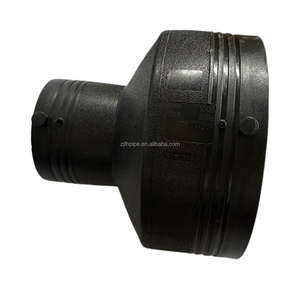 אביזרי אלקטרופיוז'ן שחורים PN16 PE100/80 	 מחבר צמצום DN250*110 250 מ\\\"מ-110 מ\\\"מ 	 אביזרי צנרת מפלסטיק - Product Image 2