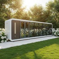 Rumah Prefabrik Kabin Apple Sinoy 20ft yang Dapat Diperluas, Dua Kamar Tidur, Kamar Mandi Lengkap, Dapur, Tahan Air, Rumah Tinggal Mobile, Supermarket