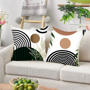 Amity sarung bantal Sofa rumah, hiasan rumah Modern ritsleting kotak, penutup bantal poliester - Product Image 4