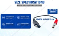 Câble de données pour station totale GR3 GR5 GPS, alimentation A00302, 34 cm