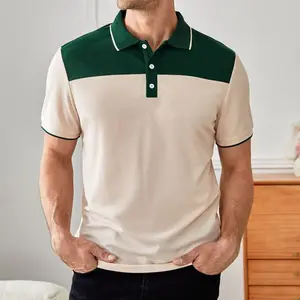Polyester print men short sleeve corporate oem polo shirt high quality custom uniform button sports breathable polo shirts