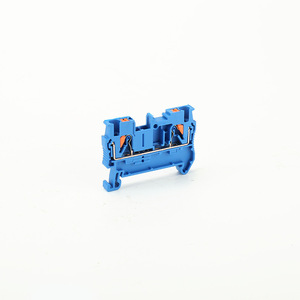 Bloc de bornes Guan Yang PT2.5 bleu, type rail DIN, insertion droite, borne à ressort, 2,5 mm² - Product Image 4