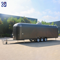 Volledig uitgeruste foodtrailer, mobiele keuken voor ijs, koffie, pizza, burgers, hotdogs, straatverkoop, te koop in de VS.
