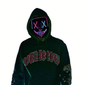 Máscara de Halloween con Luces LED, Máscaras Divertidas de The Purge: Election Year, Accesorios de <span class=keywords><strong>Disfraces</strong></span> para Cosplay, Máscara de Fiesta - Product Image 6