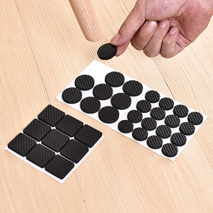 Patins antidérapants pour pieds de meubles, en caoutchouc épais, carrés, multi-tailles, pour la protection des tables et des chaises, résistants à l'usure - Product Image 2