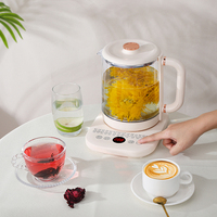 Bouilloire électrique multifonctionnelle en verre borosilicate pour le bureau, la maison et la préparation de thé, idéale pour faire bouillir de l'eau