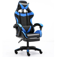 Chaise de jeu en cuir rose Chaise ergonomique pour bureau à domicile Chaise pivotante réglable