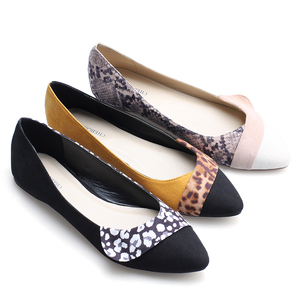 The Lady Leopard รองเท้าส้นเตี้ย,รองเท้าแฟชั่นสำหรับใส่ทำงานรองเท้าลำลองพื้นรองเท้านุ่มทำจากไมโครไฟเบอร์ - Product Image 1