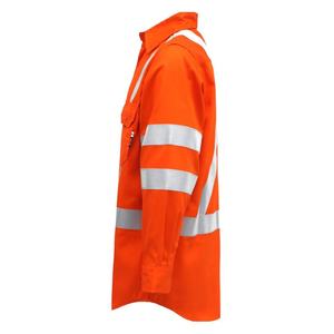 Prenda de Alta Visibilidad para Soldadores y Montadores, 6.5OZ, con Cinta Reflectante, Resistente al Fuego, Camisas de Alta Visibilidad - Product Image 3