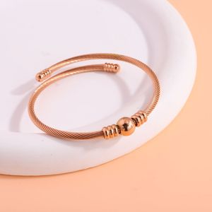 Bracelet en fil de câble en acier inoxydable fin, best-seller, bijou torsadé pour femmes et hommes - Product Image 6