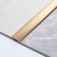 Profilé de transition de sol en aluminium FSF en forme de T, 0,6 mm, profil décoratif en métal pour la protection des bords des carreaux de céramique, moderne