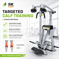 Máquina Comercial SK para Elevación de Pantorrillas con Carga de Placas, Entrenador de Fuerza para Piernas Inferiores, OEM ODM, Venta al por Mayor Directa de Fábrica para Gimnasios