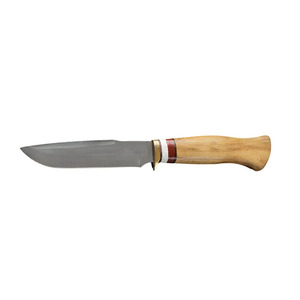 Couteau de chasse à motif laser Damas EDC OEM, ambidextre, durable, dentelé, léger, avec étui en cuir Green Hills - Product Image 5
