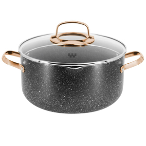 Juego de Ollas de Cerámica Antiadherente de 7 Piezas con Tapas de Vidrio y Asas de Acero Inoxidable, en Oferta - Product Image 3