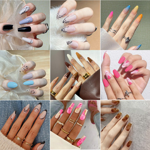 Application d'autocollants pour ongles de manucure portables en gros Y4 pour les doigts de <span class=keywords><strong>faux</strong></span> ongles artificiels - Product Image 2