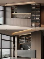 Meuble à chaussures intégré, buffet moderne, minimaliste, luxueux, modulaire, en bois écologique, meubles de maison, rangement pour la cuisine et l'entrée