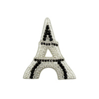 Porte-clés Patch Globe Familial Texturé de Luxe, Bijou de Mode Solide et Unique, Bleu Hightower, Élégant, Vente en Gros