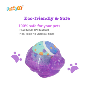 Famipet Fabricant Grossiste Nouveau Jouet pour Chien 2 en 1 en TPR, Design Tortue de Tennis, Durable et Indestructible, Jouet à Mâcher pour Chiens - Product Image 3