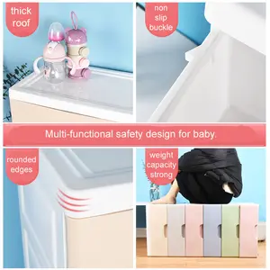 현대 가구 침실 3 4 5 6 서랍 분리형 조합 플라스틱 아기 어린이 옷장 스토리지 캐비닛