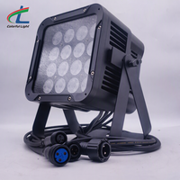 Mini projecteur de scène DMX étanche 16x18W RGBWA+UV 6-en-1 pour mariage, fête, discothèque, DJ, PAR sans fil, éclairage d'ambiance