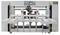Machine à coudre semi-automatique pour boîtes en carton à double tête Machine d'emballage de boîtes en carton ondulé à double tête