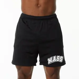 MASS Black Mesh Shorts Quick Dry Football Mesh Relaxed Fit Men's Short