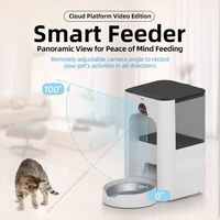 Nouveau Distributeur Intelligent d'Aliments pour Animaux 4L Écologique 2026 avec Caméra, Bol Programmable, Vidéo Tuya, Contrôle par Application WiFi 5G, Écran LCD en Plastique/Acier Inoxydable