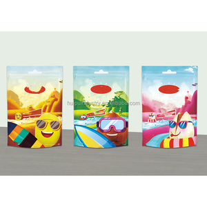 Huipu campione gratuito stampa personalizzata richiudibile con cerniera Doypack in alluminio con chiusura a Zip Mylar sacchetti di tè Canady sacchetti per imballaggio - Product Image 4