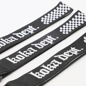 Custom JDM Racing Style Jacquard <b>Lanyard</b> with Checkered Flag Pattern Personalized <b>Car</b> Key Strap for Automotive Enthusiasts - Product Image 4