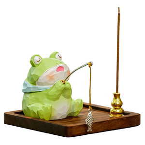 Porte-encens Ours Mignon en Résine, Décoration de Bureau Style Moderne, Cadeau d'Aromathérapie - Product Image 2