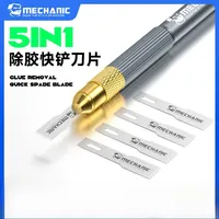 Couteau professionnel MECHANIC FS-51 pour l'élimination de la colle, outil d'entretien de téléphones mobiles, grattoir à colle pour puces IC, gaine pour CPU d'iPhone