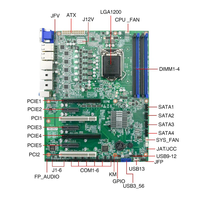 Eip EAMB-1501 7 LAN Ordinateur de bureau Carte mère ATX LGA 1200 Qualité industrielle IPC Intel Q470 4*DDR4 128GB SATA Neuf